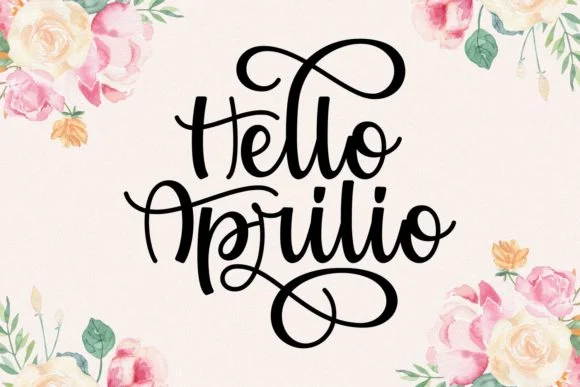 Hello Aprilio Font by Keithzo (7NTypes) — Script Handwritten Font
