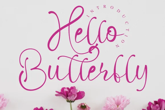 Hello Butterfly Font by Creativewhitee by Creativewhitee — Script Handwritten Font