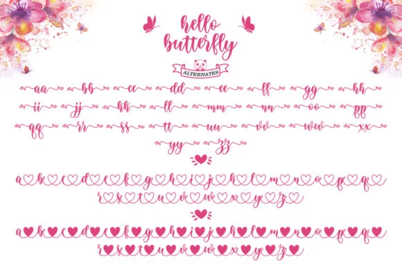 Hello Butterfly Font by IRF Lab Studio by IRF Lab Studio — Script Handwritten Font — thumbnail 9