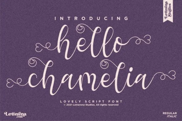 Hello Chamelia Font by Letterena Studios — Script Handwritten Font