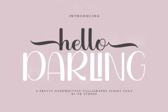 Hello Darling Font by Nk Studio by Nk Studio — Script Handwritten Font
