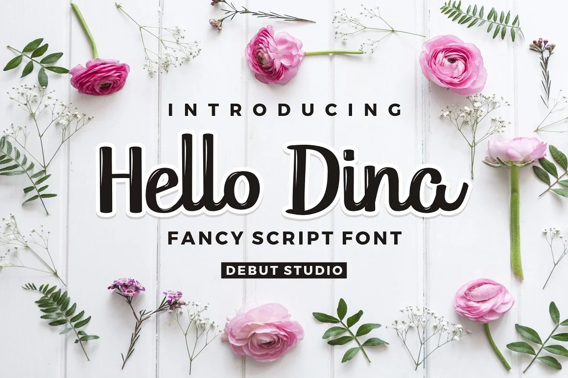 Hello Dina Font by Debut Studio — Script Handwritten Font