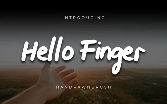 Hello Finger Font by ibracreative โ Script Handwritten Font