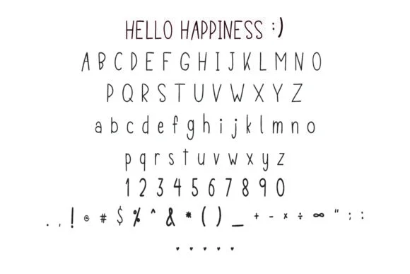 Hello Happiness Font by Danika D. — Script Handwritten Font — thumbnail 4