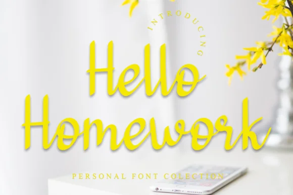 Hello Homework Font by GiaLetter by GiaLetter — Script Handwritten Font