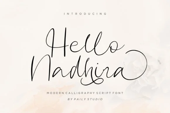 Hello Nadhira Font by pailystudio — Script Handwritten Font