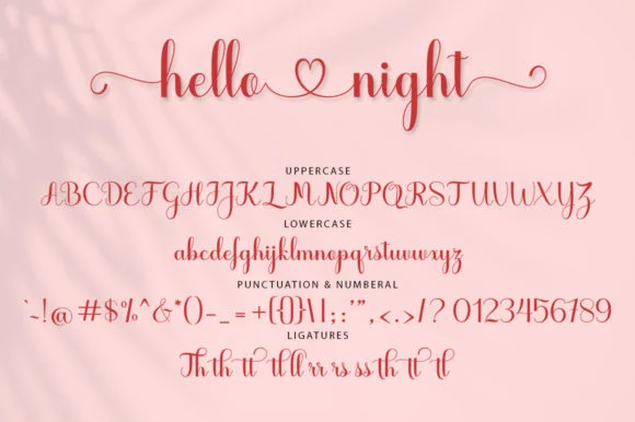 Hello Night Font by Black Studio — Script Handwritten Font — thumbnail 7