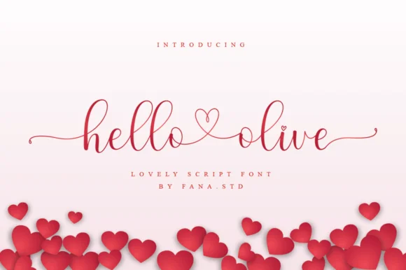 Hello Olive Font by fanastudio — Script Handwritten Font