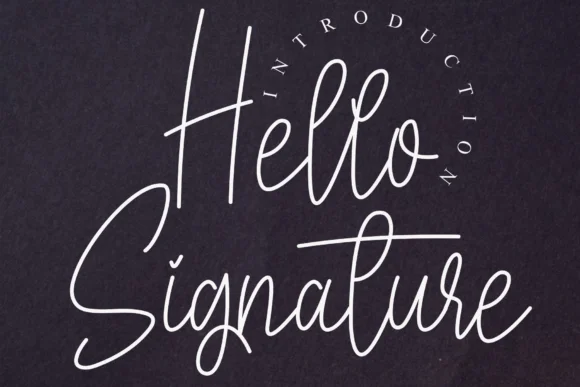 Hello Signature Font by Creativewhitee by Creativewhitee — Script Handwritten Font