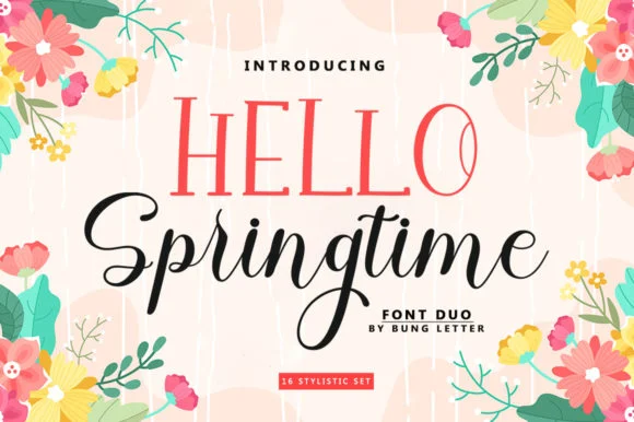 Hello Springtime Font by bungreja123 — Script Handwritten Font