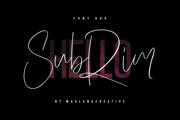 Hello Subrim Font by Maulana Creative — Script Handwritten Font