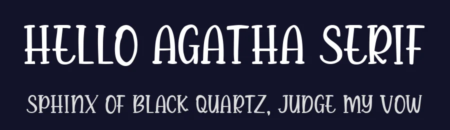 Hello Agatha Serif by Zeenesia Studio — Decorative Font — thumbnail 2