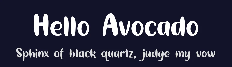 Hello Avocado by Kurnia Setyadi — Decorative Font — thumbnail 2