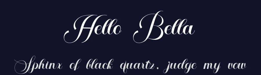 Hello Bella by Bosstype Studio — Script Handwritten Font — thumbnail 2