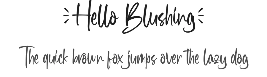 Hello Blushing