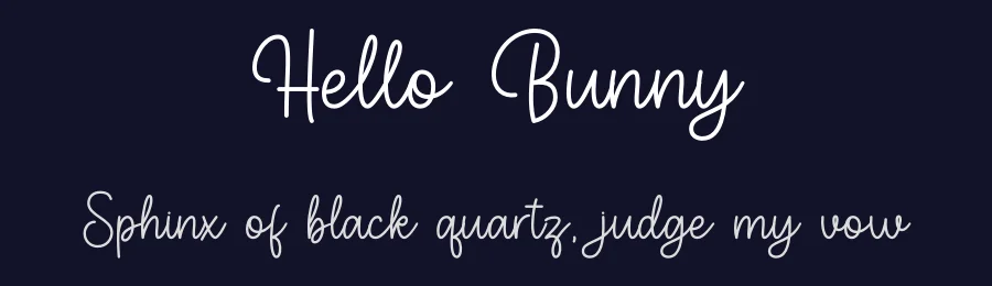 Hello Bunny by Nirmala Creative — Script Handwritten Font — thumbnail 2