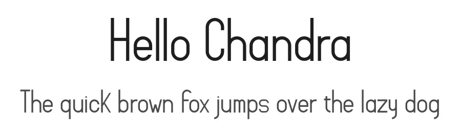 Hello Chandra