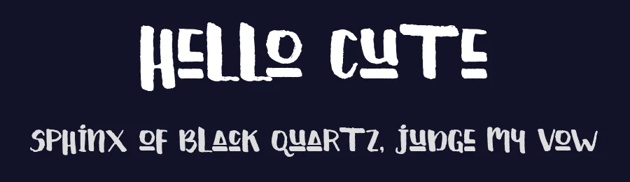 Hello Cute by Atj — Decorative Font — thumbnail 2