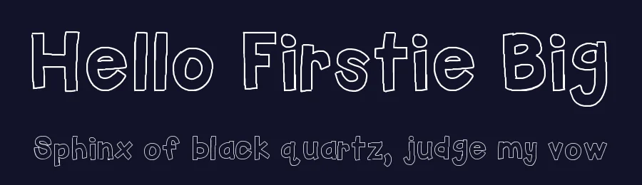 Hello Firstie Big by Jen Jones — Decorative Font — thumbnail 2