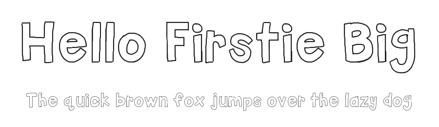 Hello Firstie Big by Jen Jones — Decorative Font