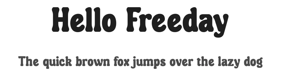Hello Freeday by Nathatype — Sans Serif Font