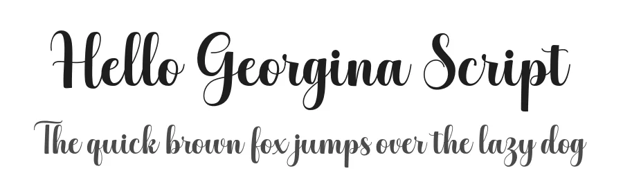 Hello Georgina Script