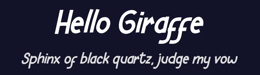 Hello Giraffe by Letterena Studios — Decorative Font — thumbnail 2