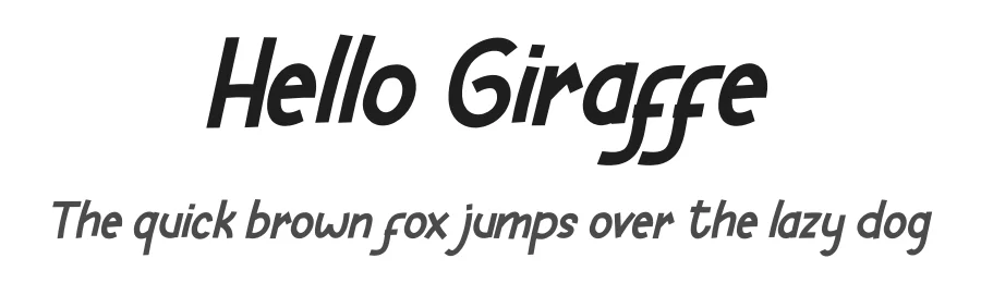 Hello Giraffe