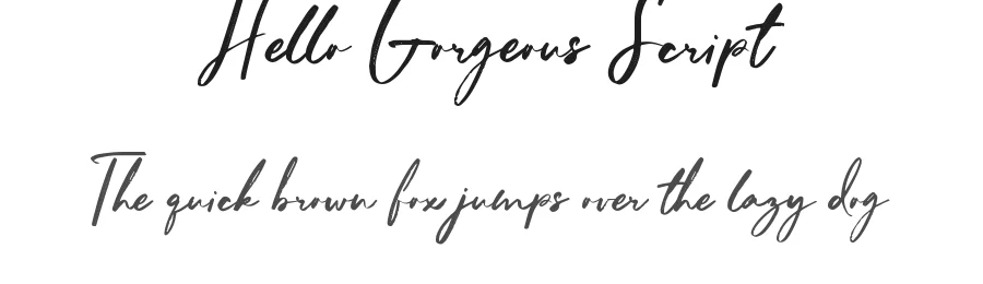 Hello Gorgeous Script