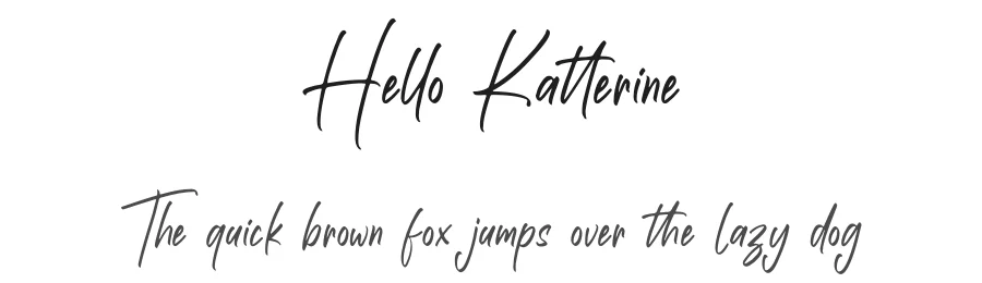 Hello Katterine
