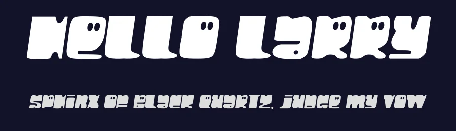 Hello Larry by Typodermic Fonts — Decorative Font — thumbnail 2