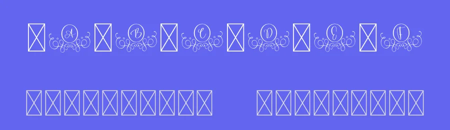 Hello Monogram by Go Letter — Decorative Font — thumbnail 3