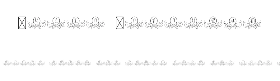 Hello Monogram by Go Letter β Decorative Font