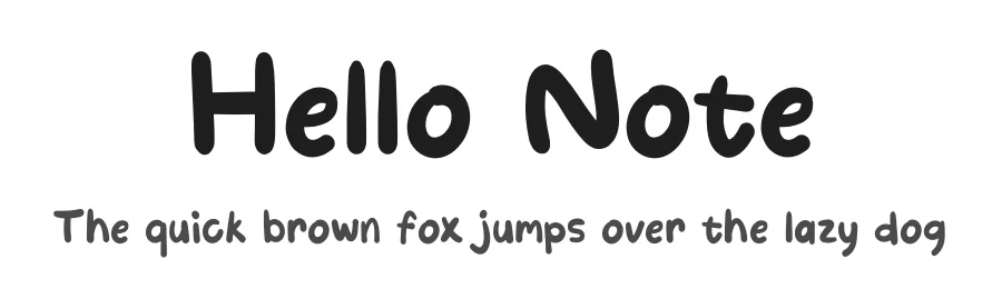 Hello Note