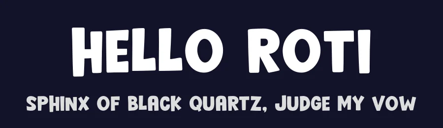 Hello Roti by Khurasan — Decorative Font — thumbnail 2