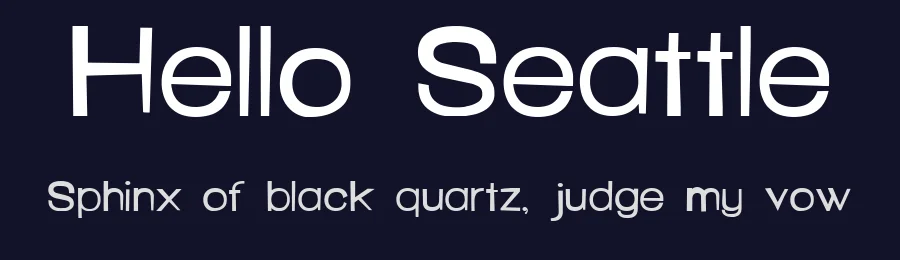 Hello Seattle by Katelyn Heins — Decorative Font — thumbnail 2