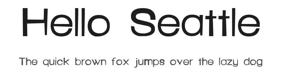 Hello Seattle by Katelyn Heins — Decorative Font