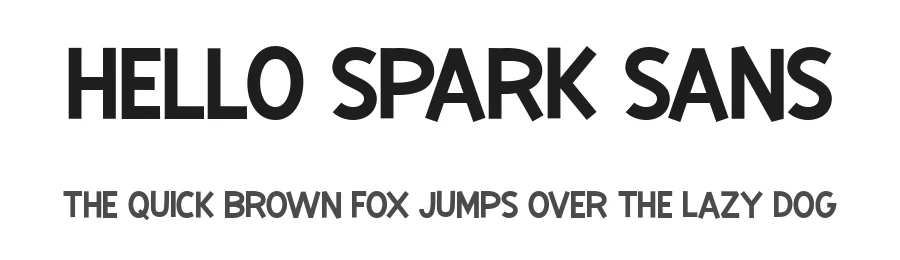 Hello Spark Sans