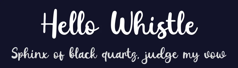 Hello Whistle by Khurasan — Script Handwritten Font — thumbnail 2