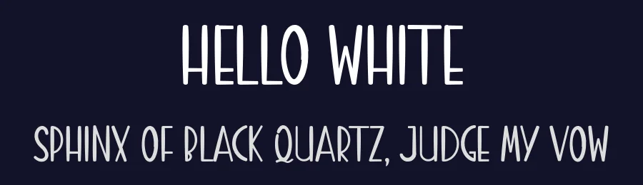 Hello White by Reguler Studio — Decorative Font — thumbnail 2