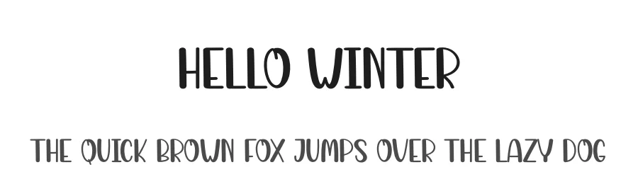 Hello Winter
