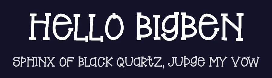 Hello BigBen by Jen Jones — Decorative Font — thumbnail 2