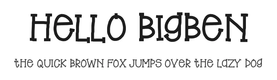 Hello BigBen by Jen Jones — Decorative Font