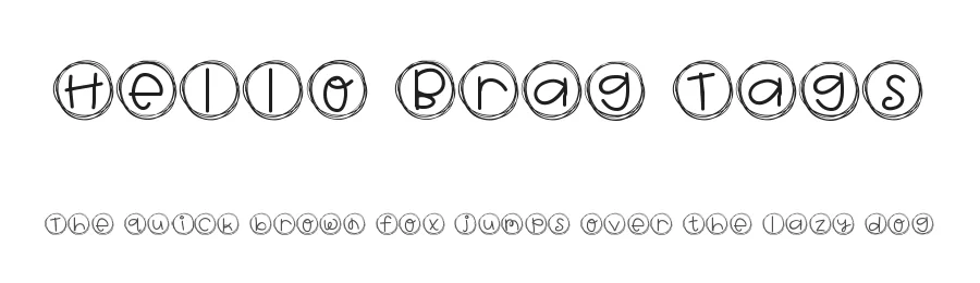 Hello Brag Tags by Jen Jones โ Decorative Font