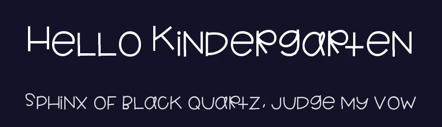 Hello Kindergarten by Jen Jones — Decorative Font — thumbnail 2