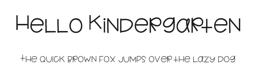 Hello Kindergarten by Jen Jones — Decorative Font