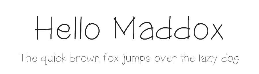 Hello Maddox