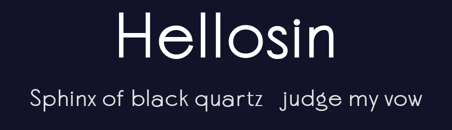 Hellosin by Tezar Tantular — Sans Serif Font — thumbnail 2