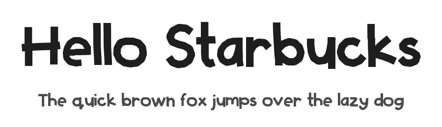 Hello Starbucks by Jen Jones — Decorative Font