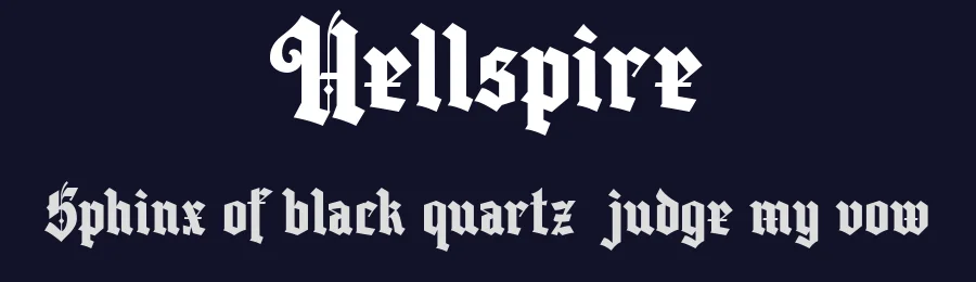 Hellspire by Angin Studio — Blackletter Font — thumbnail 2